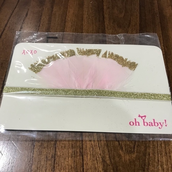 oh baby! Lily Crown Pink / Gold Glitter Adjustable Head Piece - Picture 3 of 7